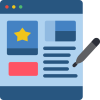 Content editing and review icon