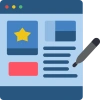 Content editing and review icon
